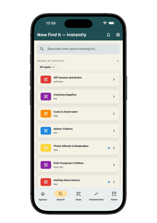 Search & organize